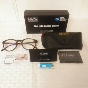 NEW Akamai Blue Light Blocking Glasses-Charlston (0.0) Tortoise